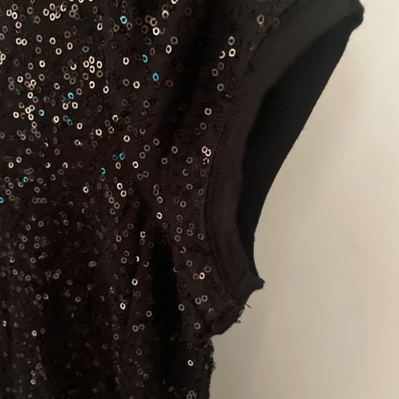 New Black Sequin Top Size 12 - Picture 5 of 5